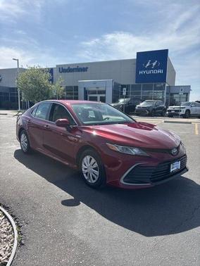 Ruby Flare Pearl 2021 Toyota Camry Hybrid LE