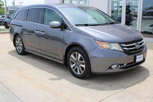 Modern Steel Metallic 2015 Honda Odyssey Touring Elite