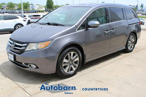 Modern Steel Metallic 2015 Honda Odyssey Touring Elite