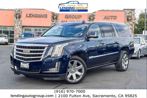 Dark Adriatic Blue Metallic 2019 Cadillac Escalade ESV Premium Luxury
