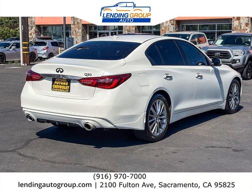 Majestic White 2023 INFINITI Q50 3.0t LUXE