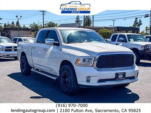 Pearl White 2017 RAM 1500 Limited Crew Cab 4x4 6'4' Box
