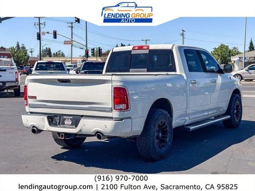 Pearl White 2017 RAM 1500 Limited Crew Cab 4x4 6'4' Box