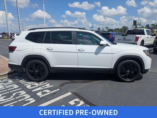 Pure White 2023 Volkswagen Atlas 3.6L SE w/Technology