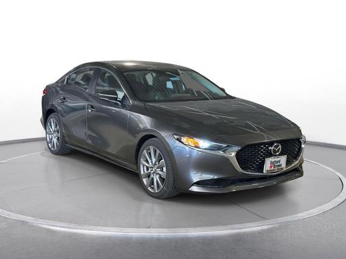 Machine Gray Metallic 2025 Mazda Mazda3 FWD w/Preferred Package