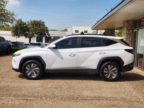 Serenity White Pearl 2023 Hyundai TUCSON Hybrid Blue