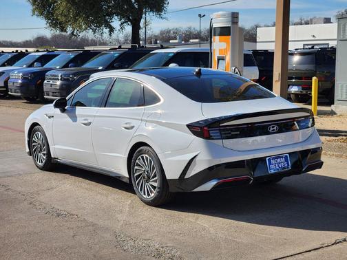Serenity White 2025 Hyundai SONATA Hybrid Limited