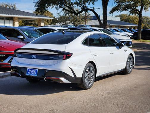 Serenity White 2025 Hyundai SONATA Hybrid Limited