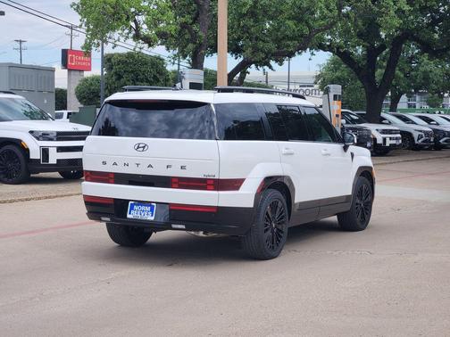 Serenity White 2026 Hyundai SANTA FE HEV Calligraphy