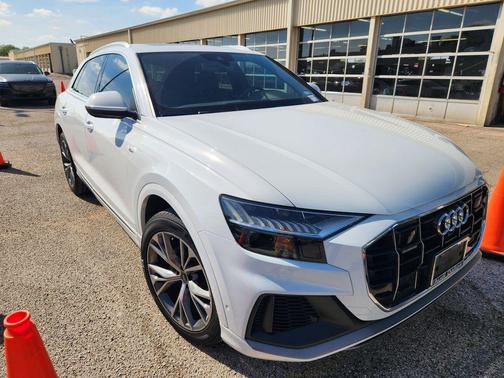Glacier White 2021 Audi Q8 55 Premium Plus