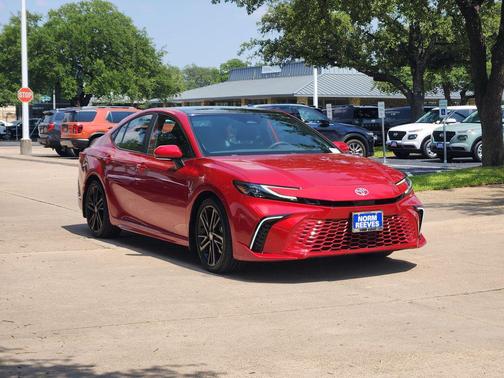 Red 2025 Toyota Camry XSE