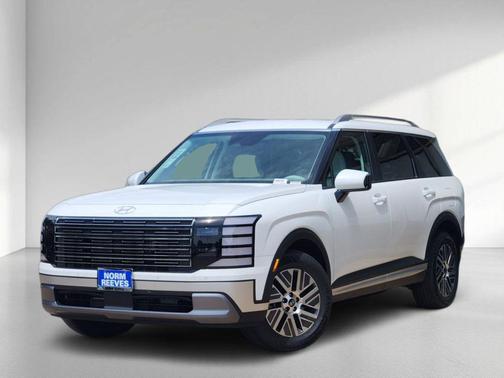 Creamy White Pearl 2026 Hyundai Palisade Hybrid Blue SEL 7P