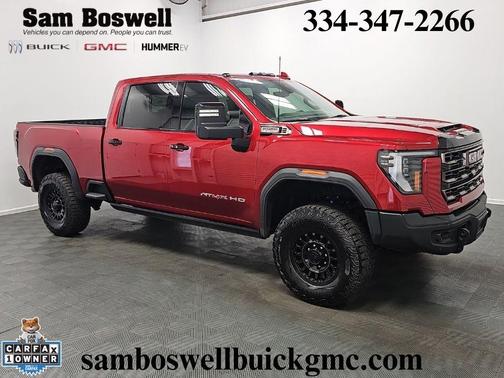 Volcanic Red 2025 GMC Sierra 2500 AT4X