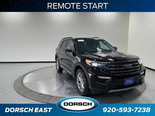 AGATE BLACK METALLIC 2022 Ford Explorer XLT