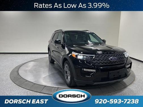 AGATE BLACK METALLIC 2023 Ford Explorer XLT