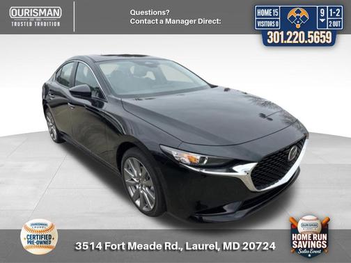 Crystal Blue 2025 Mazda Mazda3 FWD w/Preferred Package