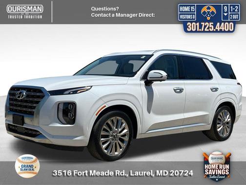 Hyper White 2020 Hyundai PALISADE Limited