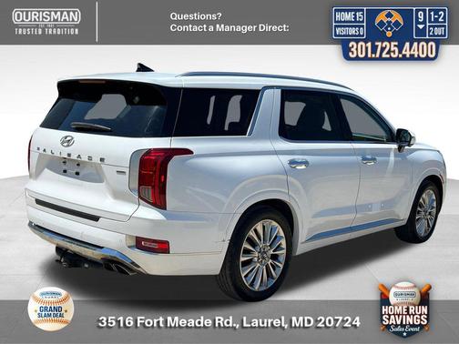 Hyper White 2020 Hyundai PALISADE Limited