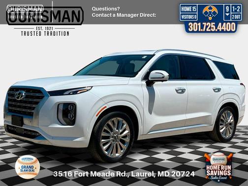 Hyper White 2020 Hyundai PALISADE Limited