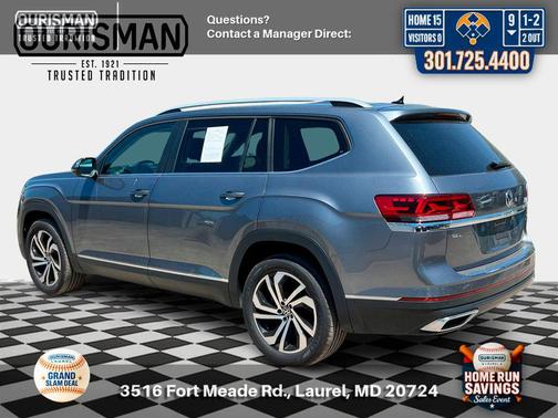 Platinum Gray Metallic 2022 Volkswagen Atlas 2.0T SEL