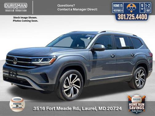 Platinum Gray Metallic 2022 Volkswagen Atlas 2.0T SEL