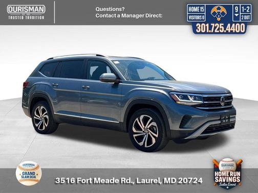 Platinum Gray Metallic 2022 Volkswagen Atlas 2.0T SEL