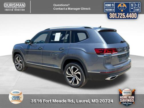 Platinum Gray Metallic 2022 Volkswagen Atlas 2.0T SEL