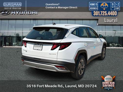 Creamy White Pearl 2026 Hyundai TUCSON Hybrid Blue SE
