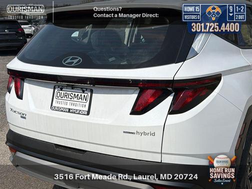 Creamy White Pearl 2026 Hyundai TUCSON Hybrid Blue SE