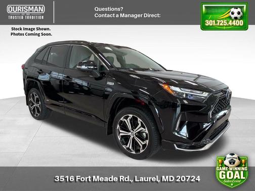 Silver Sky Metallic/Midnight Black Metallic 2023 Toyota RAV4 Prime XSE