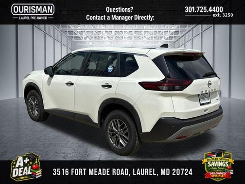 Glacier White 2023 Nissan Rogue S