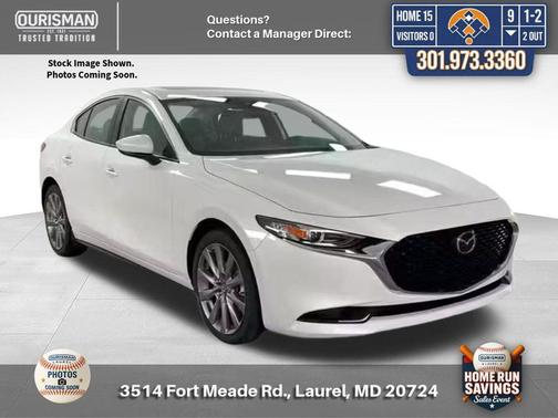 Snowflake White Pearl Mica 2024 Mazda Mazda3 FWD w/Preferred Package