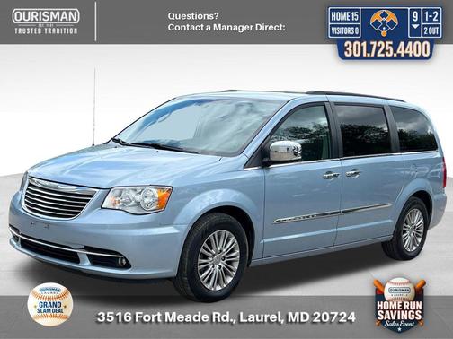 Crystal Blue Pearlcoat 2016 Chrysler Town & Country Touring-L
