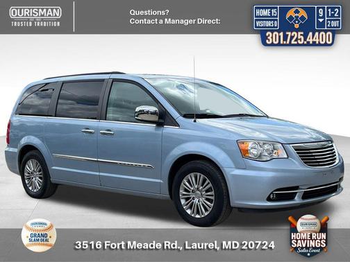 Crystal Blue Pearlcoat 2016 Chrysler Town & Country Touring-L