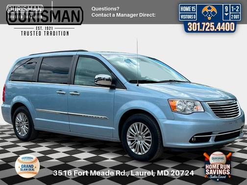 Crystal Blue Pearlcoat 2016 Chrysler Town & Country Touring-L