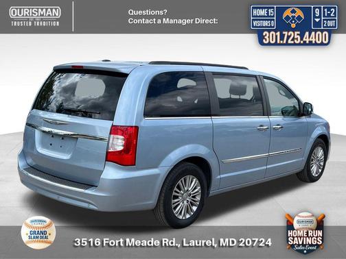 Crystal Blue Pearlcoat 2016 Chrysler Town & Country Touring-L