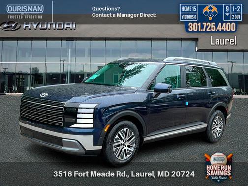 Pacific Sapphire 2026 Hyundai Palisade Hybrid Blue SEL Premium 8P