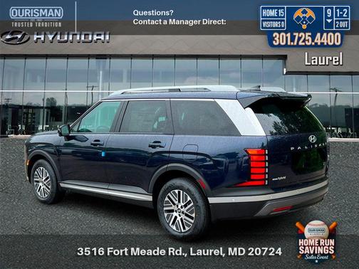 Pacific Sapphire 2026 Hyundai Palisade Hybrid Blue SEL Premium 8P