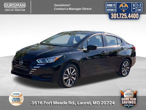 Super Black 2023 Nissan Versa 1.6 SV