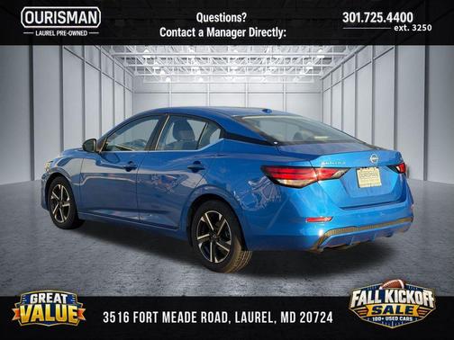 Electric Blue Metallic 2024 Nissan Sentra SV