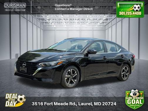 Super Black 2025 Nissan Sentra SV