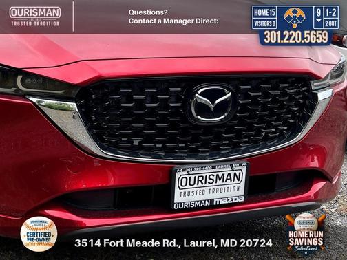 Soul Red Crystal Metallic 2025 Mazda CX-5 2.5 S Select Package