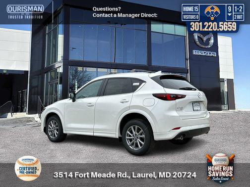 Rhodium White Metallic 2025 Mazda CX-5 2.5 S Preferred Package