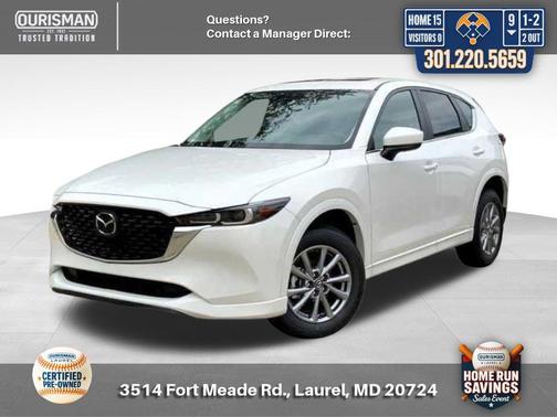 Rhodium White Metallic 2025 Mazda CX-5 2.5 S Preferred Package