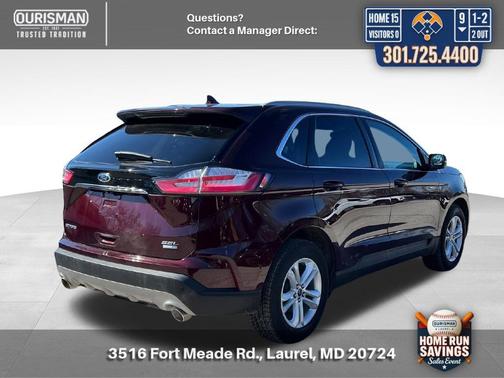 Burgundy Velvet Metallic Tinted Clearcoat 2020 Ford Edge SEL