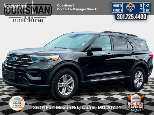 Agate Black Metallic 2020 Ford Explorer XLT