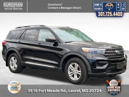 Agate Black Metallic 2020 Ford Explorer XLT