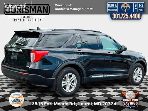 Agate Black Metallic 2020 Ford Explorer XLT