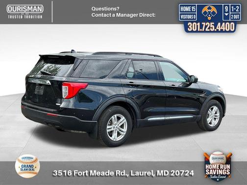 Agate Black Metallic 2020 Ford Explorer XLT