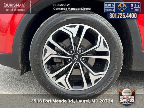 Lava Orange 2020 Hyundai SANTA FE Limited 2.0T